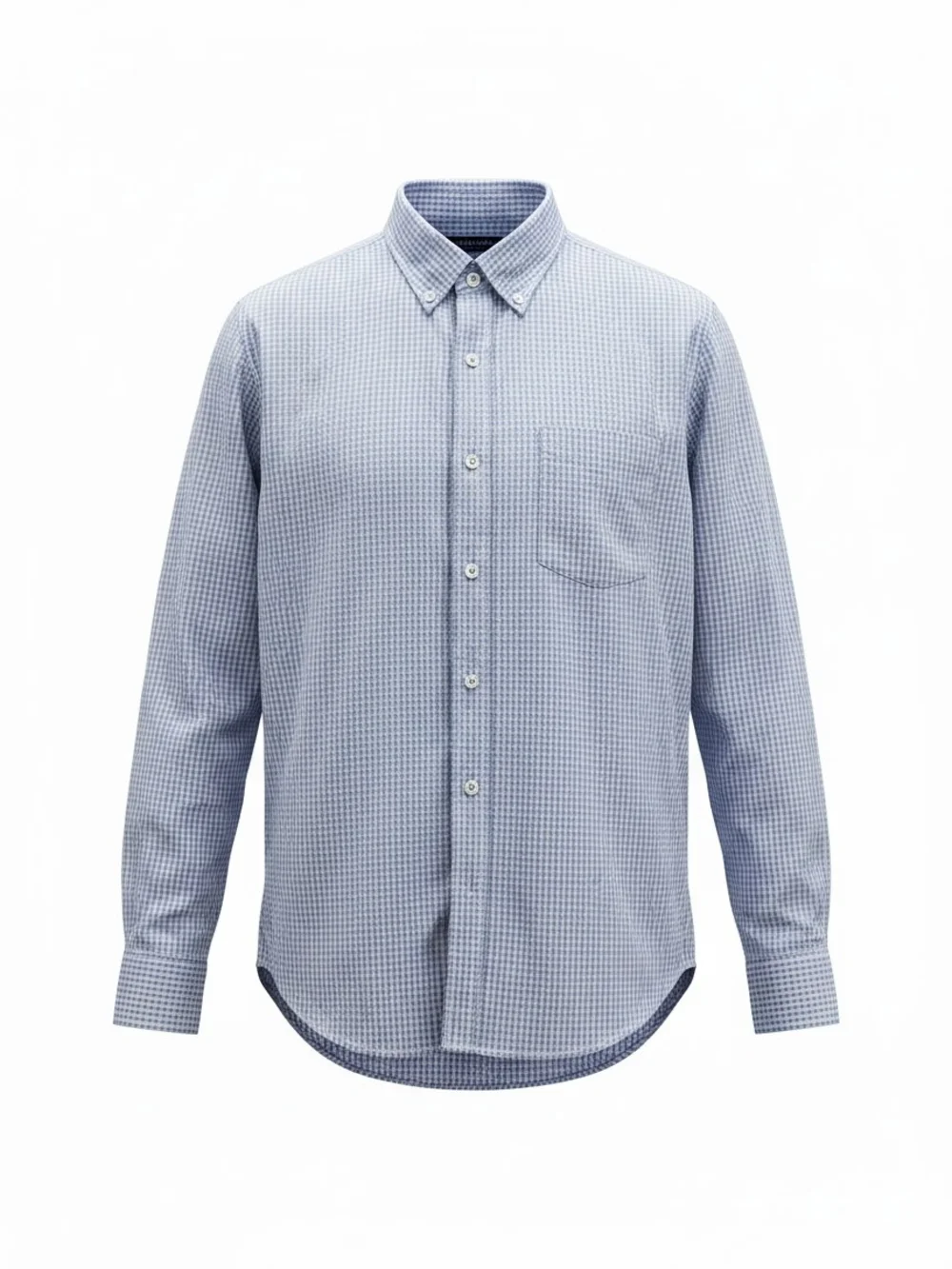J. Crew Blue Micro-Check Button-Down Shirt
